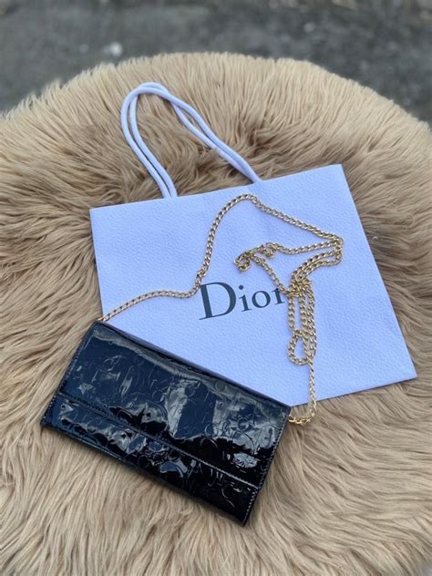 christian dior pale green wallet|Christian Dior wallet on chain.